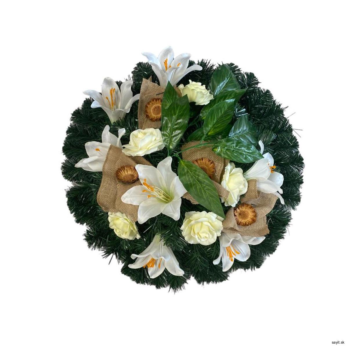 Umelý smútočný veniec Circle 3
