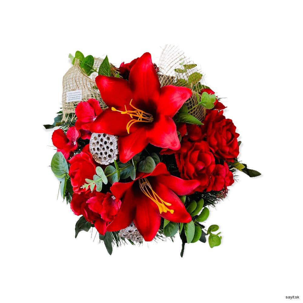 Umelá smútočná ikebana 7