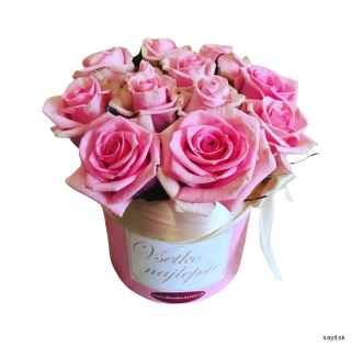 Kvetinový box - Ružový