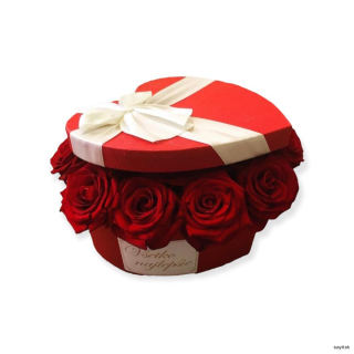 Kvetinový box – Červené srdce