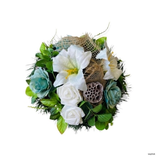 Umelá smútočná ikebana 3
