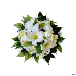 Umelá smútočná ikebana 6