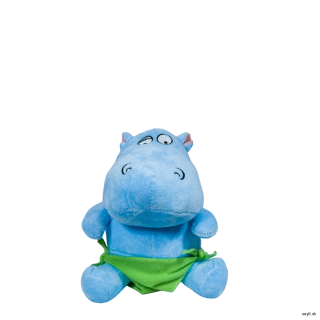 Plyšový hrošík modrý 