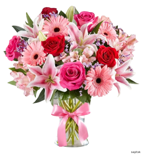 Kytica ružových kvetov - Andrea 
