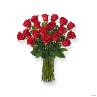 Červené ruže - kytica 15ks